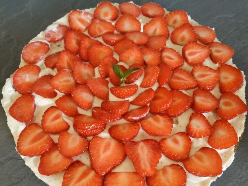 Cliquez pour zoomer ! Tarte aux fraises sans cuisson Thermomix par luciole81