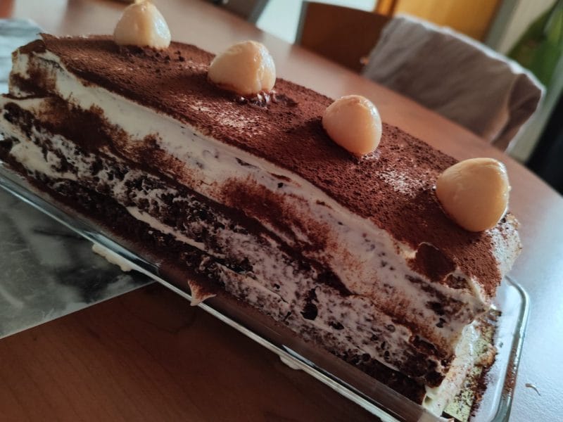 Cliquez pour zoomer ! Bûche forêt noire Thermomix par Anicook