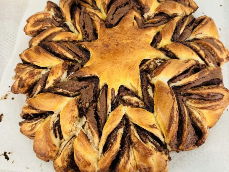 Cliquez pour zoomer ! Brioche étoilée au Nutella Thermomix par Alexia_Sirkis