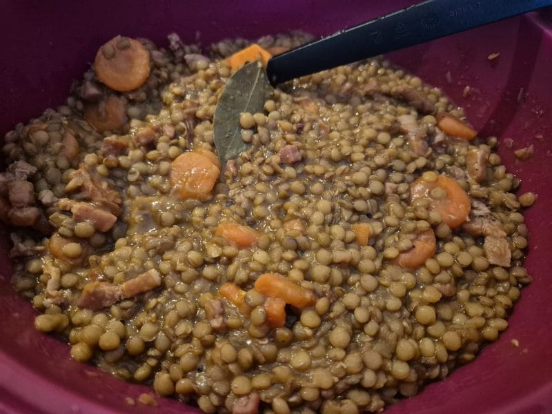 Cliquez pour zoomer ! Lentilles et ses saucisses Thermomix par etoile555