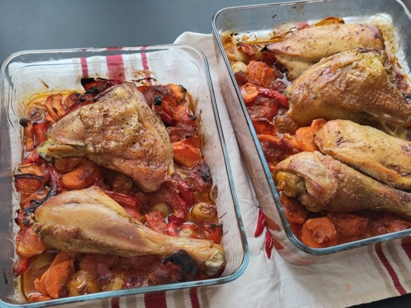 Cliquez pour zoomer ! Poulet aux pommes de terre, poivron et tomates Thermomix par Blandine