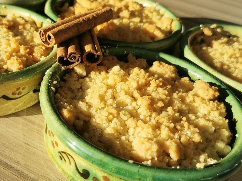 Cliquez pour zoomer ! Crumble aux Pommes Thermomix par Ninispowa