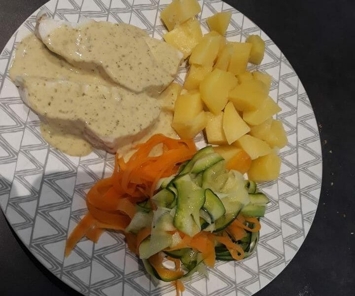 Cliquez pour zoomer ! Filet de cabillaud et sa sauce persillée Thermomix par Mariar