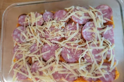 Cliquez pour zoomer ! Gratin de butternut à la saucisse de Montbéliard Thermomix par leeloo