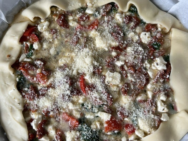 Cliquez pour zoomer ! Quiche aux épinards et au poivron rouge Thermomix par leaphi26