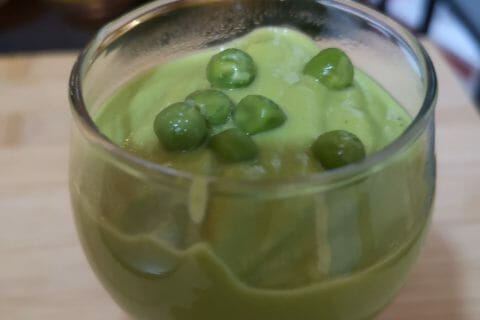 Cliquez pour zoomer ! Crème de petits pois à la mozzarella Thermomix par Hal