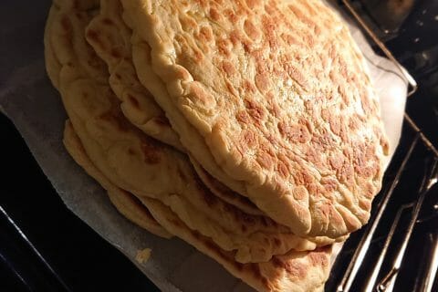 Cliquez pour zoomer ! Naans au fromage au Thermomix