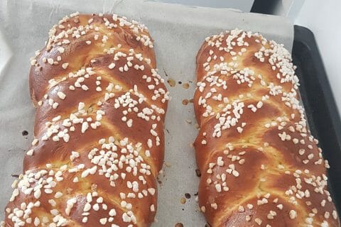Cliquez pour zoomer ! Brioche tressée à la mie filante Thermomix par Gwendoline35
