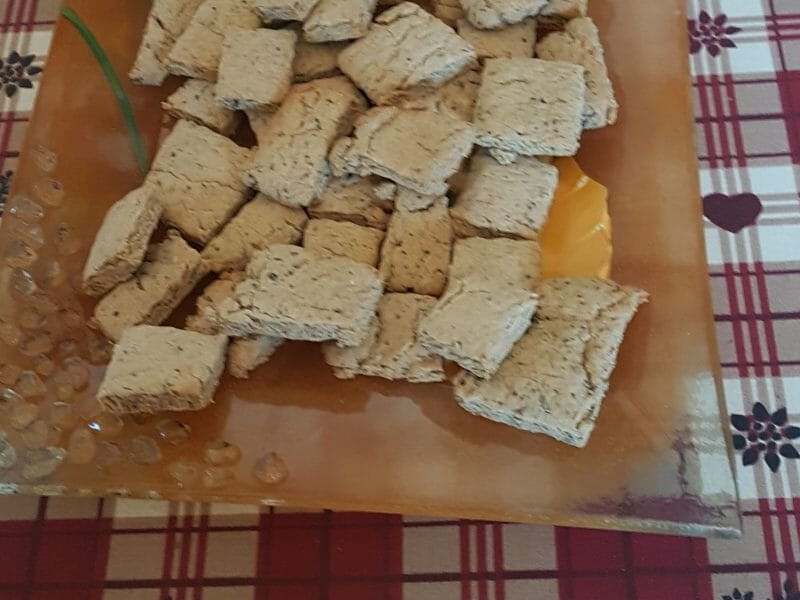 Cliquez pour zoomer ! Canistrelli salés à la châtaigne et aux herbes Thermomix par NAMOURE