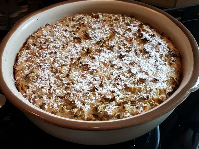 Cliquez pour zoomer ! Clafoutis à la rhubarbe Thermomix par NAMOURE