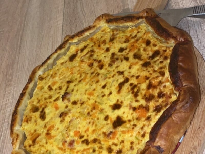Cliquez pour zoomer ! Tarte courgettes et carottes Thermomix par Camilleandx