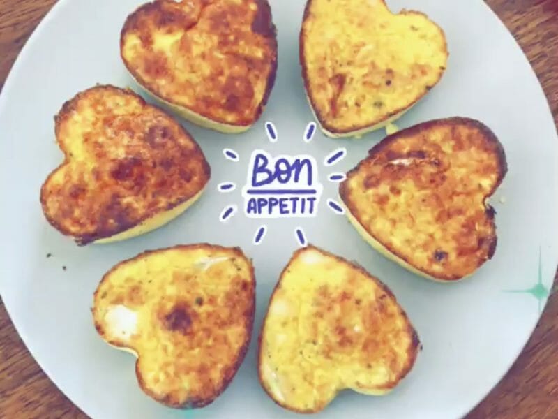 Cliquez pour zoomer ! Mini frittatas à la courgette et chèvre Thermomix par Camilleandx