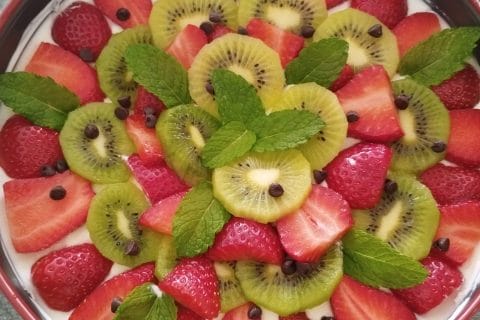 Cliquez pour zoomer ! Tarte aux fraises sans cuisson Thermomix par Juliepl