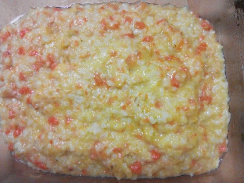 Cliquez pour zoomer ! Risotto carottes et saumon fumé Thermomix par nini44570