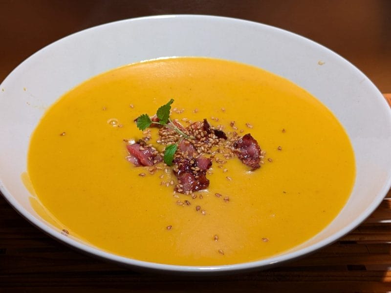 Cliquez pour zoomer ! Velouté de butternut aux lentilles corail et au curry Thermomix par Arlp