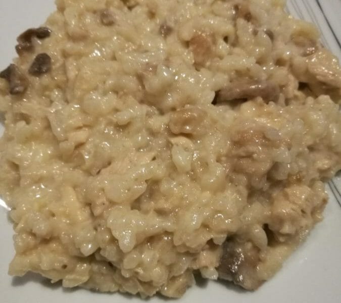 Cliquez pour zoomer ! Risotto poulet et champignons Thermomix par Karine