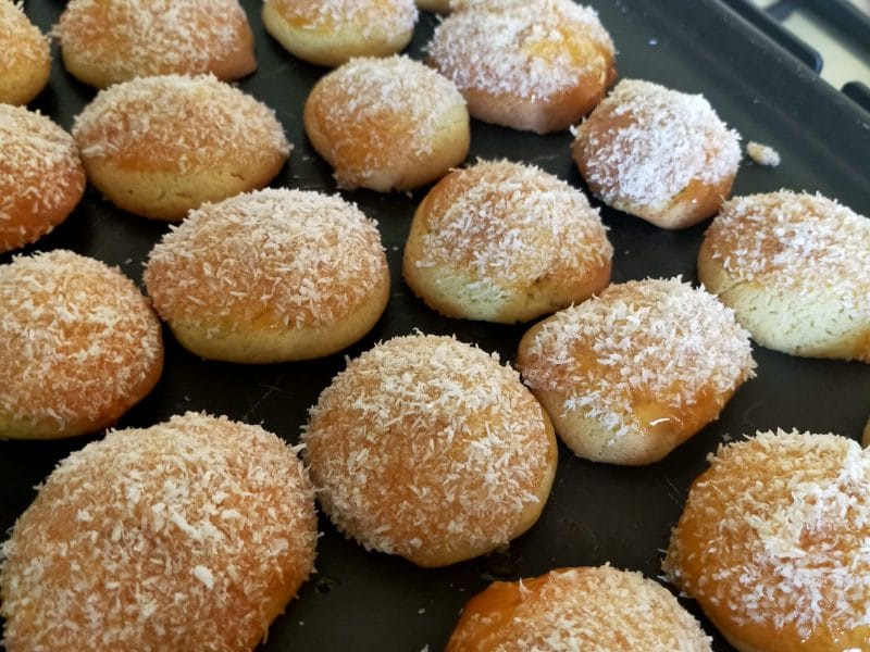 Cliquez pour zoomer ! Boules coco et confiture Thermomix par Ju