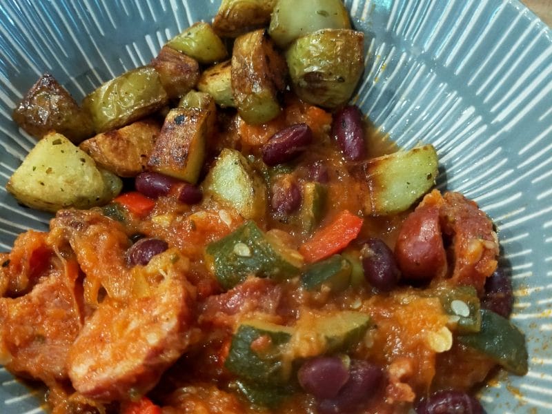 Cliquez pour zoomer ! Mijoté de légumes façon Tex-Mex Thermomix par Ju