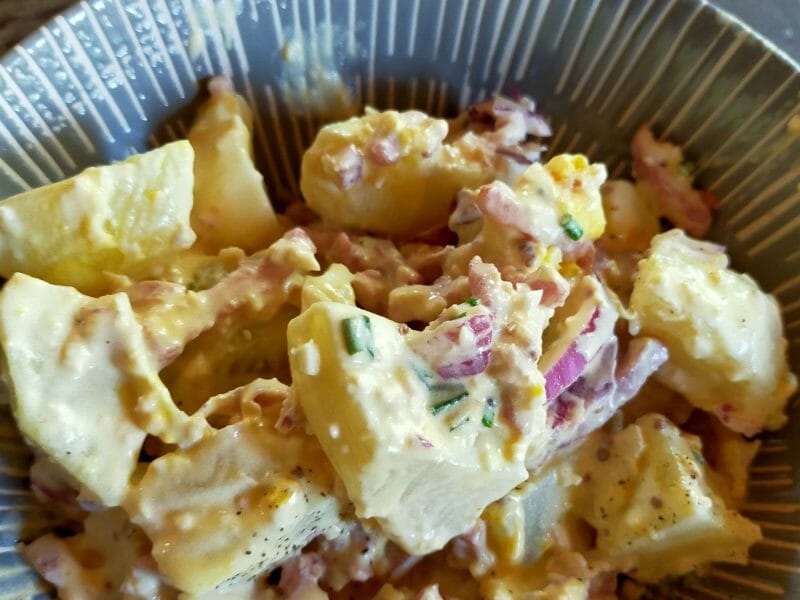 Salade de pommes de terre au bacon au Thermomix - Cookomix