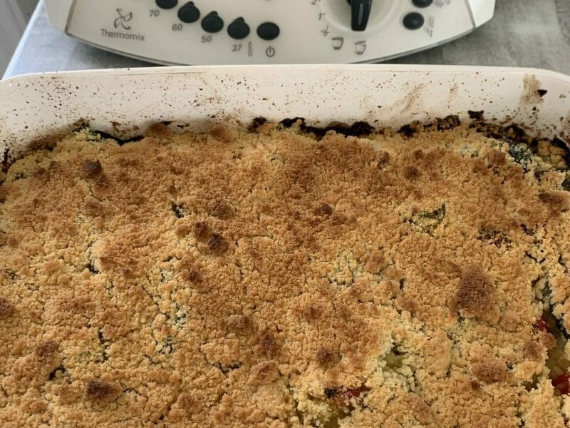 Cliquez pour zoomer ! Crumble aux légumes provençaux Thermomix par Mélusine