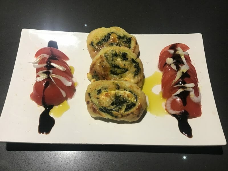 Cliquez pour zoomer ! Spirales feuilletées épinards et feta Thermomix par valou31150