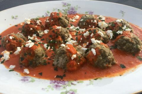 Cliquez pour zoomer ! Boulettes de viande sauce aux poivrons rouges Thermomix par valou31150