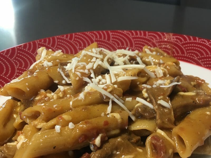 Cliquez pour zoomer ! Penne aux bolets (cèpes) Thermomix par valou31150
