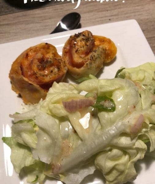 Cliquez pour zoomer ! Pizza rolls jambon champignons Thermomix par Mathilde_2706