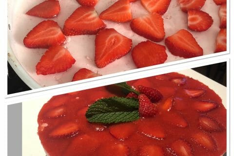 Cliquez pour zoomer ! Bavarois aux fraises au Thermomix