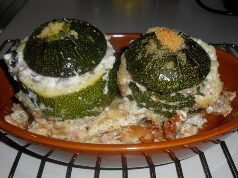 Cliquez pour zoomer ! Courgettes rondes farcies à la ricotta Thermomix par fanny74