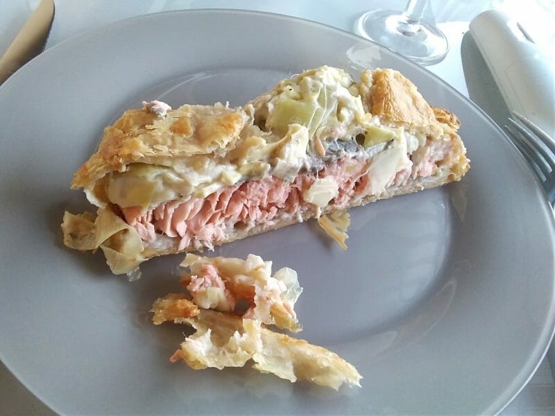 Cliquez pour zoomer ! Feuilleté saumon et poireaux Thermomix par jujitsu