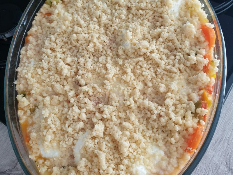 Cliquez pour zoomer ! Crumble aux légumes provençaux Thermomix par DelphineMF