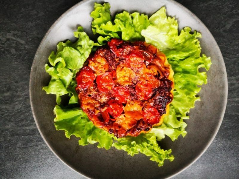 Cliquez pour zoomer ! Tatin de tomates cerises à la tapenade Thermomix par nadidou81