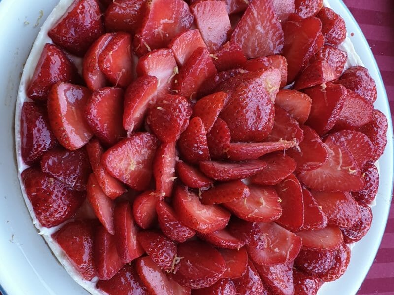Cliquez pour zoomer ! Tarte aux fraises sans cuisson Thermomix par Gwenn-aelle