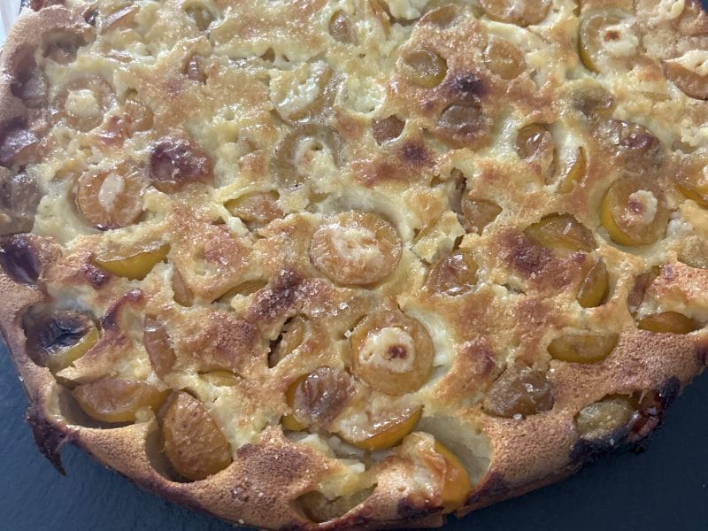 Cliquez pour zoomer ! Clafoutis aux mirabelles Thermomix par Dailesfines