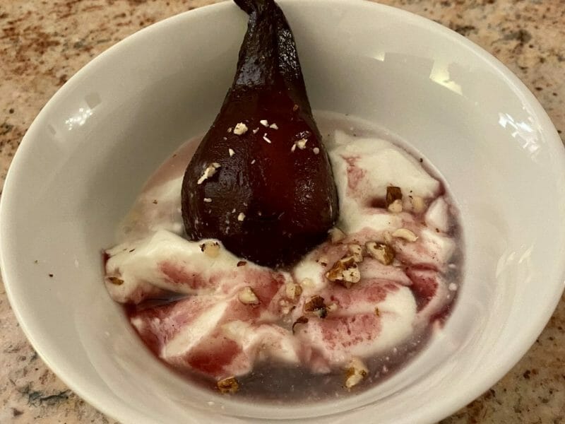 Cliquez pour zoomer ! Poires au vin rouge Thermomix par Eligori