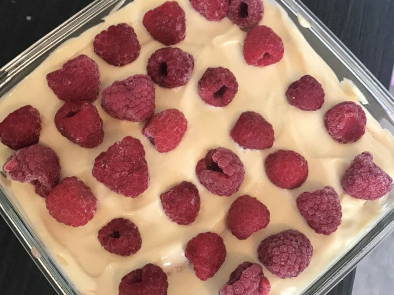 Cliquez pour zoomer ! Tiramisu aux framboises Thermomix par Julimonade