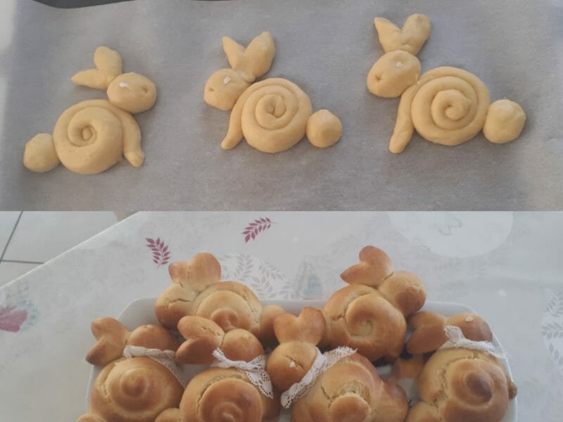 Cliquez pour zoomer ! Brioches lapin de Pâques Thermomix par Soly25