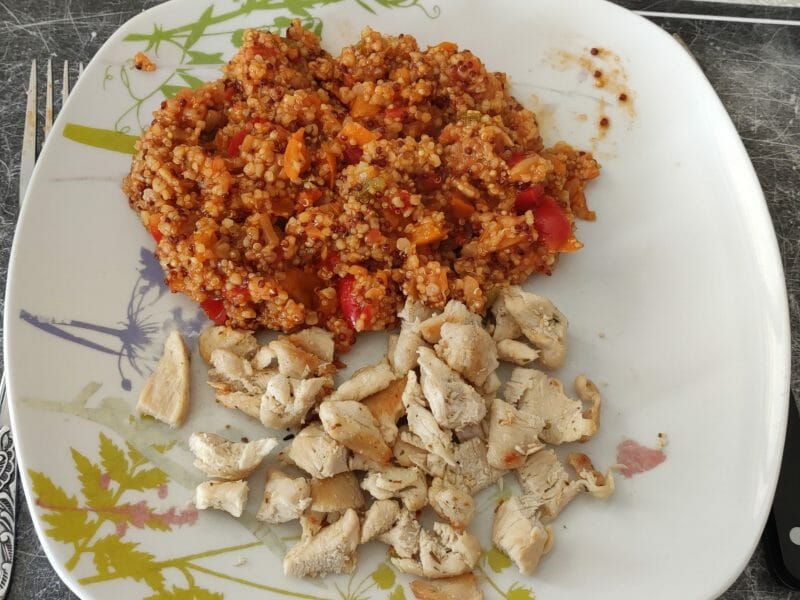 Cliquez pour zoomer ! Quinoa sauce basquaise Thermomix par Olivia0609