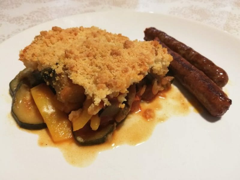 Cliquez pour zoomer ! Crumble aux légumes provençaux Thermomix par Lenayg