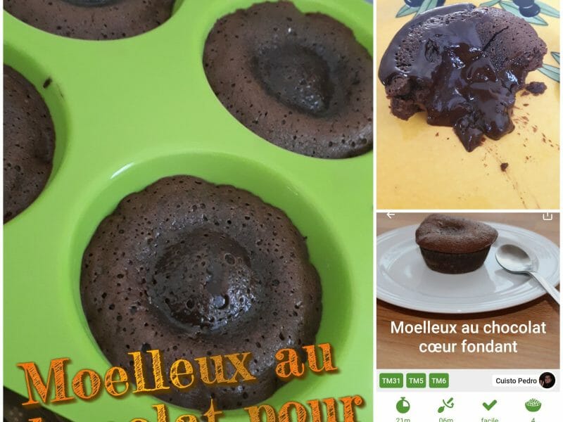 Cliquez pour zoomer ! Moelleux au chocolat cœur fondant Thermomix par meljc