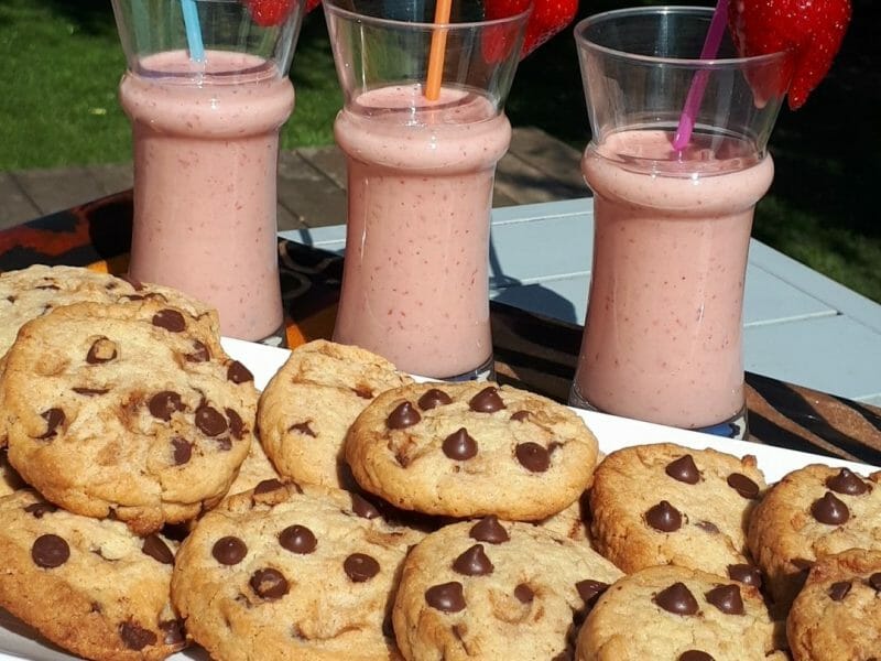 Cliquez pour zoomer ! Milk-shake fraise banane Thermomix par meljc