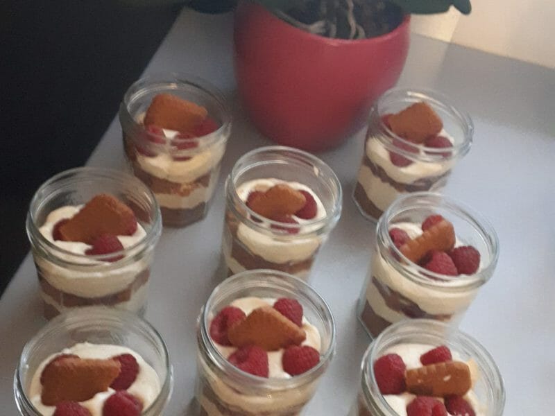 Cliquez pour zoomer ! Tiramisu aux framboises et spéculoos Thermomix par meljc