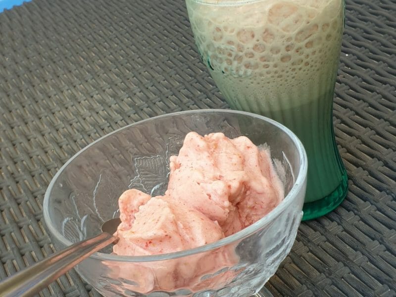 Cliquez pour zoomer ! Sorbet à la fraise Thermomix par Sisi1974