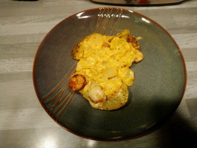 Cliquez pour zoomer ! Gratin de pommes de terre au chorizo Thermomix par mimichris