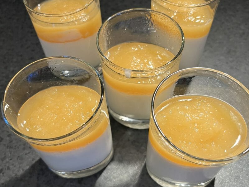 Cliquez pour zoomer ! Panna cotta ananas et lait de coco Thermomix par MF31
