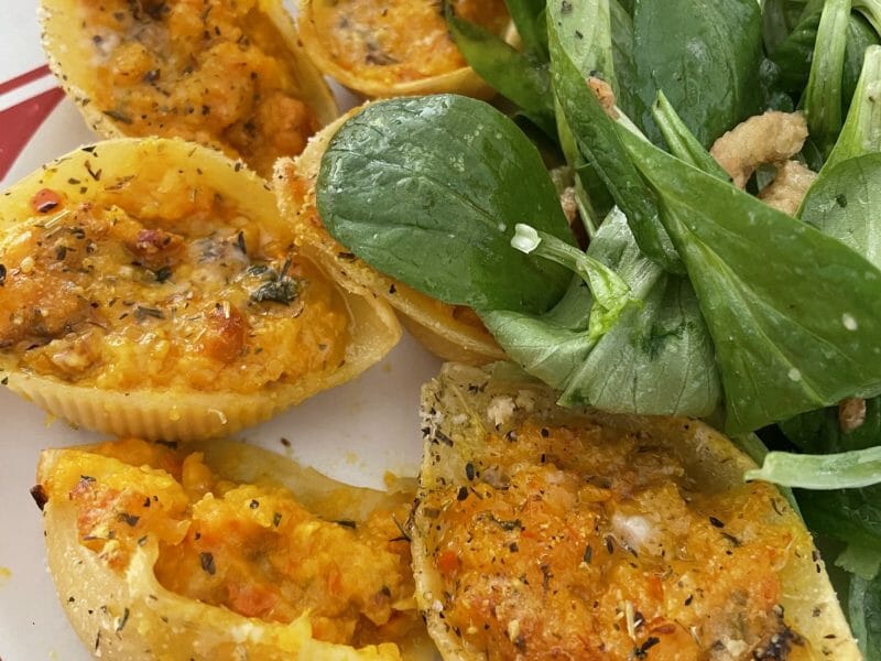 Cliquez pour zoomer ! Conchiglioni au potiron Thermomix par Solenou