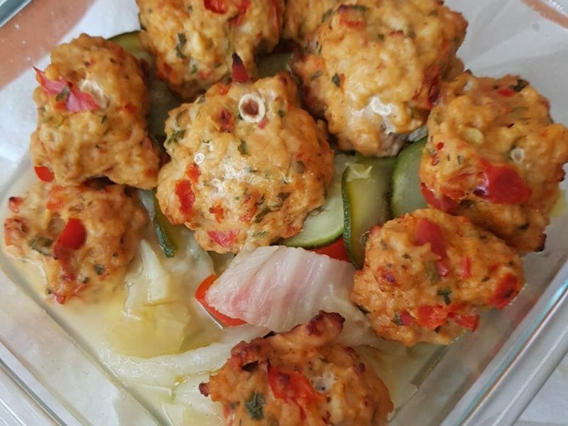 Cliquez pour zoomer ! Boulettes de poulet Thaï Thermomix par Elho