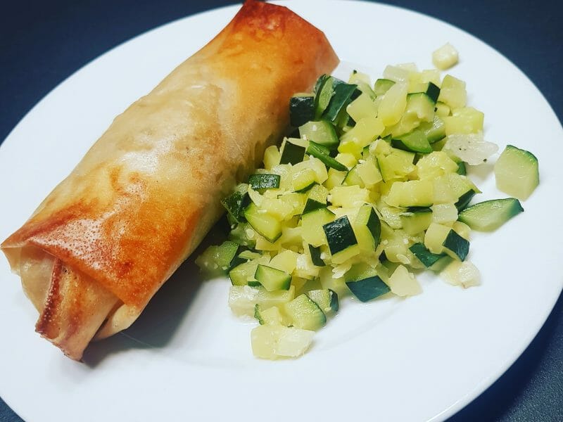 Cliquez pour zoomer ! Brick de saumon et poireaux Thermomix par Elho