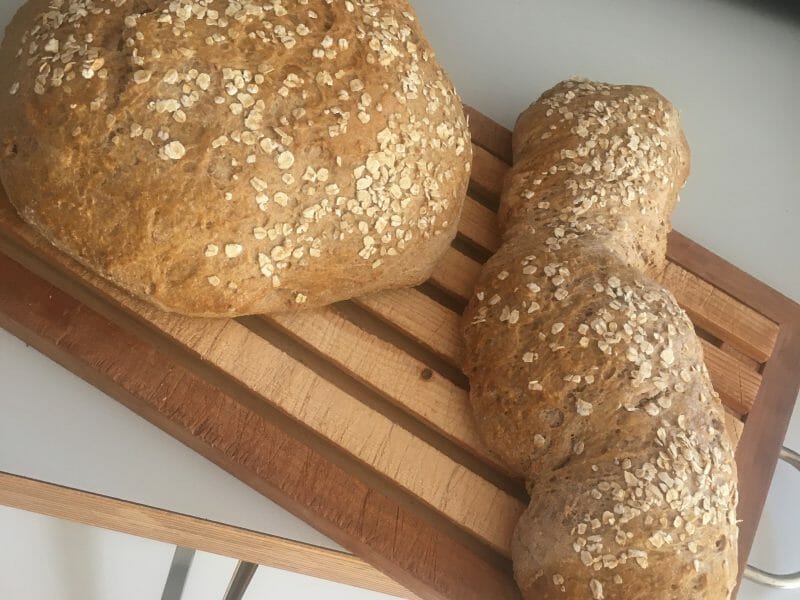 Cliquez pour zoomer ! Pain aux flocons d’avoine et au miel Thermomix par Losnake